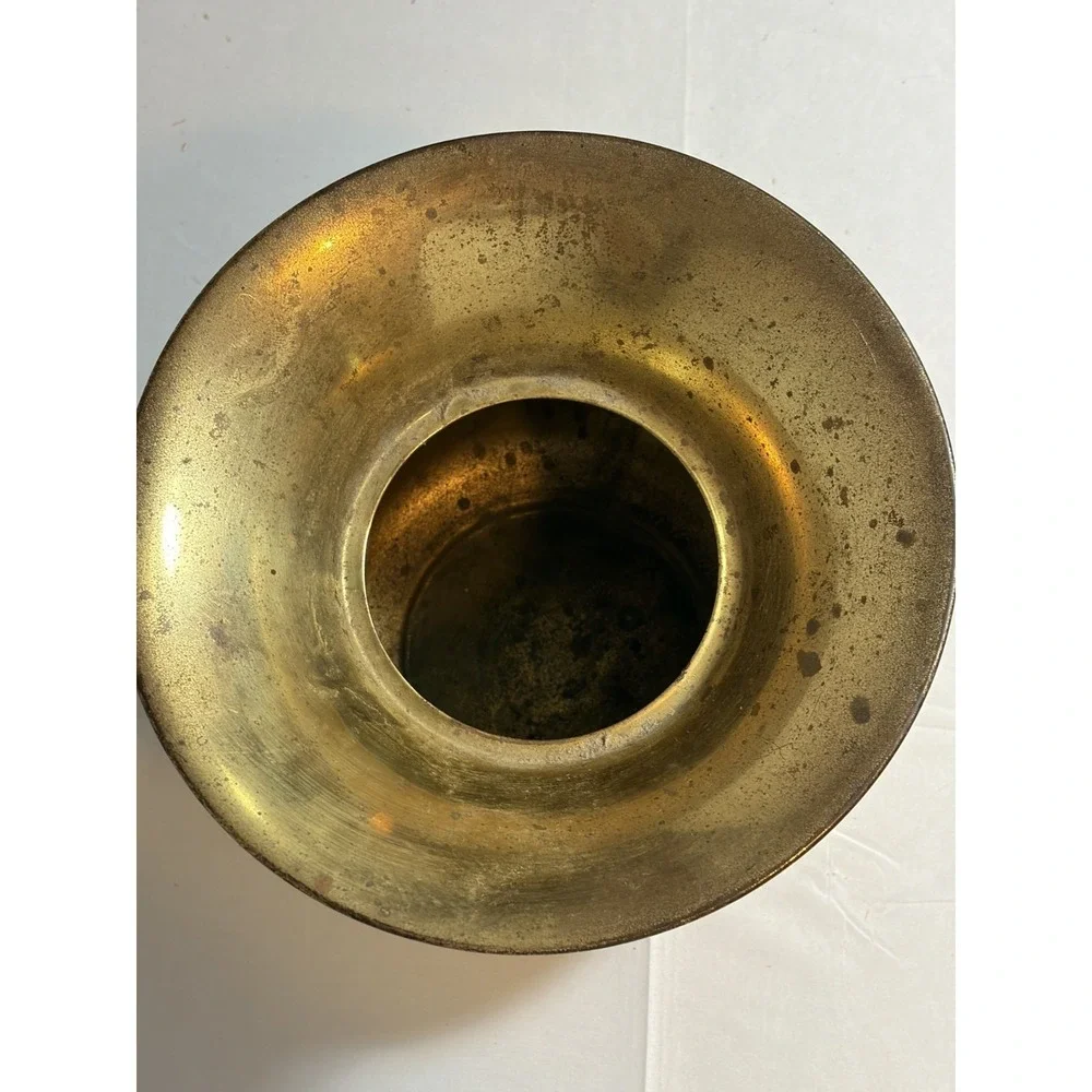 VINTAGE Made in England Brass Bowl or Spittoon - Brass Metal Decor